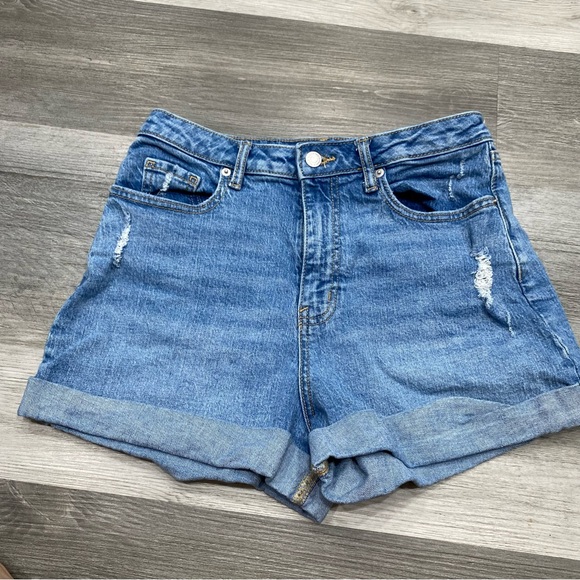 714 wild fable Denim Blue Women's Shorts - Picture 10 of 10